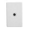 F Type TV Socket | Coaxial Connection | Clipsal 2000 Series Design | White Finish | by Clipsal
