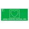 Sign Cardiac Protected | Durable Plastic | High-Visibility Text | Surface Mount | @1 | by Clipsal