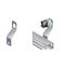 Cable Duct Support for Door | High-Strength Steel | Powder-Coated Finish | @Pack of 1 | by GAF