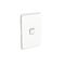 Gridplate & Skin 1 Gang V/H | UV-Stabilised Polycarbonate | Vertical & Horizontal Mounting | Vivid White | @Pack of 1 | by GAF