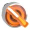 Switch Selector 2 Pos. Yellow | High-Visibility Actuator | IP66 Rated | by Clipsal