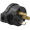 Plug Top Side Entry 10A | Rewireable 3 Pin Flat Plug | Durable Black Plastic | by Clipsal