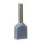 Insulated Double Cable End Medium Size 0 | High-Quality Insulating Plastic | Secure Double Connection | by Clipsal