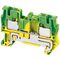 PUSH-IN Terminal Protective E | Tool-Free Connection | 800V Rated | Green/Yellow | @Pack of 1 | by GAF