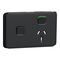 Skin Socket Switch Horizontal Single with Extra Switch | 10A Rated | Iconic Black Finish | @Pack of 1 | by GAF