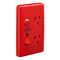 ML2025VD Socket Outlet Red | 10A Rated Current | Double Power Point | Flush Mount | @Pack of 1 | by Clipsal