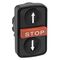 Plastic Double Headed Pushbutton | IP65 Rated | Ergonomic Design | Green/Red Color | @Pack of 1 | by Clipsal