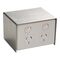 Floor Box Stainless Steel | IP20 Rated | Accommodates 4 Modules | Brushed Finish | @Pack of 1 | by Clipsal