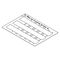 Insert Label Illuminated USB S | Low Energy LED | Durable Polycarbonate | White Color | @Pack of 1 | by Clipsal