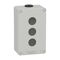 Empty Grey 3 Hole Control Box | IP65 Rated | Durable Polycarbonate | Surface Mount | @Pack of 1 | by Clipsal