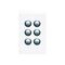 6 Gang Push Button LED Switch | Integrated LED Indicators | Modern Design | by Clipsal