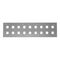 18 Gang Switch Plate | 2 Rows of 9 | Durable Metal Construction | White Powder-Coated Finish | @Pack of 1 | by Clipsal