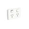 Double Socket Solid Edge | Durable Design | Bulk Pack of 50 | by Clipsal