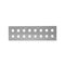 16 Gang Switch Panel | 2 Rows of 8 | 10A Rated Current | IP20 Indoor Use | @Pack of 1 | by Clipsal