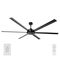 COLOSSUS II 120" DC CEILING FAN 6 BLADE - BLACK