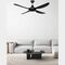 FAN EXTENSION ROD - 1800MM W/LOOM - BLACK