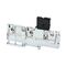 PUSH-IN TERM 4mm P/DIST 1 RED 1 BLUE FUSE BLOCK END GREY