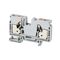 PUSH-IN TERM 10mm 1 LVL 2 CONN GREEN