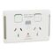 Pro SeriesDouble switched socketRCD, 30mA, horizontal Extra White