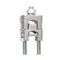 Riser Clamp Double 10-95mm² Split Bolt Nickel Brass Bovara