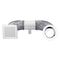 Shower Light & Exhaust Kit 150mm Inline Fan 10W LED White Ventair