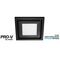 Square Fascia 14W Tri Colour LED to Suit Airbus 250 Black Ventair