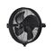 TILT360 43cm Wall Drum Fan 4 Blade 3 Speed 180W Black Ventair