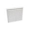 100mm Standard Square Fixed Louvre Grille White Ventair