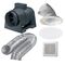 Premium Inline Exhaust Kit Round Fascia White Ventair