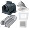 Premium Inline Exhaust Kit Square Tri CCT LED White Ventair