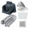 Premium Inline Exhaust Kit Square Fascia White Ventair