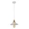 Pendant Light ES White Small Coolie 220mm x 140mm CLA Lighting