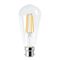 LED Globe BC Pear Filament 8W 2700K Clear Dimmable CLA Lighting