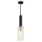 Pendant SES Cut Glass Oblong Matt Black Brass 90mm CLA Lighting