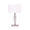 Table Lamp ES Drum Crystal Body Chrome White 300mm CLA Lighting