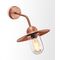Outdoor Wall Light Sun Hat ES Aged Copper Glass IP54 CLA Lighting