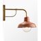 Wall Light ES Dome Aged Copper IP23 Brass Bracket CLA Lighting
