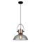 Pendant Light ES Smoke Glass Dome Copper 250mm CLA Lighting