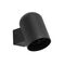Outdoor Wall Light GU10 Oval Matt Black IP65 CLA Lighting