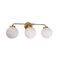 Wall Light ES 3 Light White Alabaster Sphere 140mm CLA Lighting