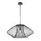 Pendant ES Oval Cage Iron Matt Black Large 600mm CLA Lighting