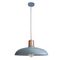 Pendant ES Dome Matt Grey Copper Highlight 400mm CLA Lighting