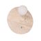 Wall Light G9 Round Travertine Beige with Switch CLA Lighting