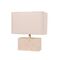 Table Lamp ES Travertine Rectangular Cream 385mm CLA Lighting