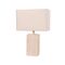 Table Lamp ES Travertine Rectangular Cream 630mm CLA Lighting
