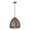 Pendant ES Embossed Ellipse Aged Brass Steel 310mm CLA Lighting