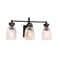 Wall Light ES 3 Light Ellipse Glass Black 120mm CLA Lighting