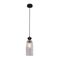 Pendant Light ES Clear Glass Ellipse Black 120mm CLA Lighting