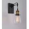 Wall Light ES Pear Clear Glass Antique Brass CLA Lighting