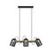 Pendant Light 3 Light ES Ellipse Black Brass 554mm CLA Lighting